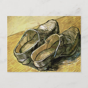Cartão Postal Par de couro Clogs Van Gogh Fine Art