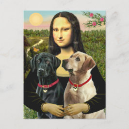 Cartão Postal Par de Labrador (P+C) - Mona Lisa