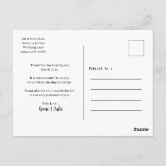 cartão postal para a família e amigo