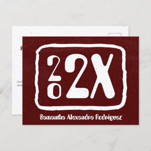 Cartão postal para a graduação do ano da classe Ma