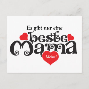 Cartão Postal Para a melhor mamãe...