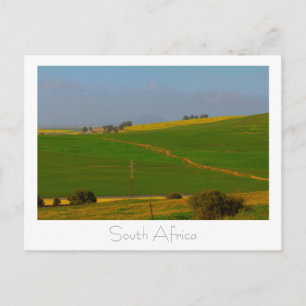 Cartão postal para a paisagem rural na África do