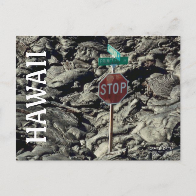 Cartão postal para a parada de havaii lava (Frente)