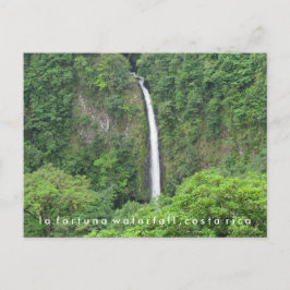 Cartão postal para a queda de água na Costa Rica L