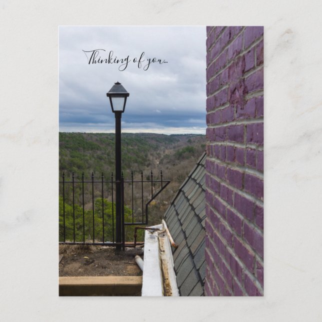 Cartão Postal Para Além Do Crescente Pensamento De Você Cartaz (Frente)