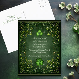 Cartão Postal Para cada Petal no Dia de São Patrício de Shamrock