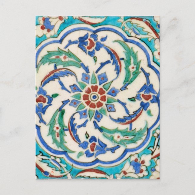 Cartão postal para cerâmicas do iznik (Frente)