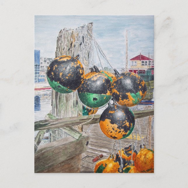 Cartão Postal Pára-choque de cais (Frente)