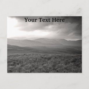 Cartão postal para colinas personalizáveis de Pert