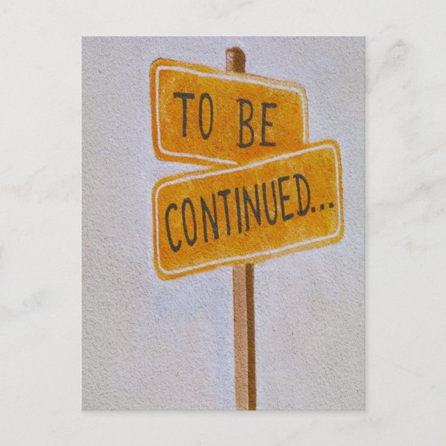 Cartão Postal Para Continuar... (Frente)