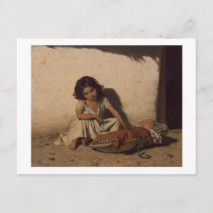 Cartão postal para crianças ciganas