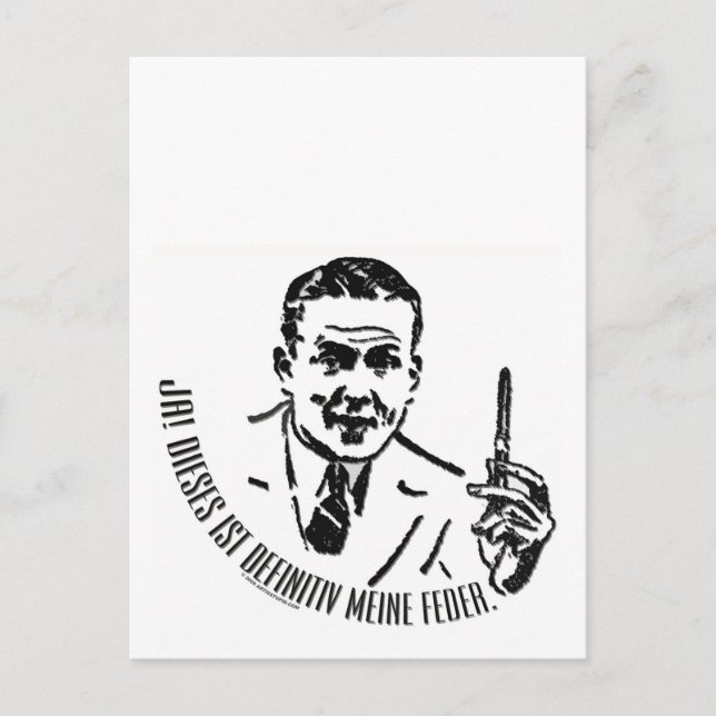 Cartão Postal Para escritores alemães (Frente)