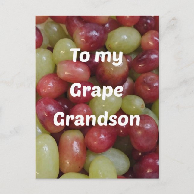 Cartão Postal Para Excelente Grandson (Frente)