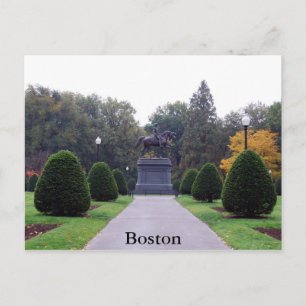 Cartão postal para Jardins Públicos de Boston