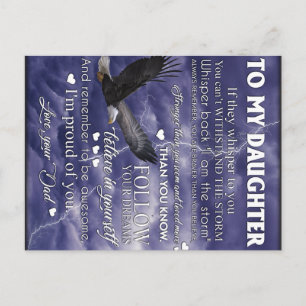 Cartão Postal Para Minha Filha, Presente de Aniversário da Filha