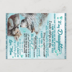 Cartão Postal Para Minha Filha Presente Família Leão, Aniversári