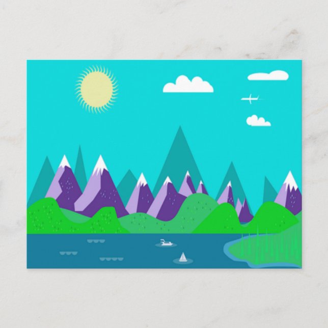 Cartão postal para montagens superiores de gelo (Frente)