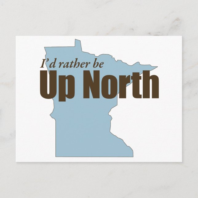 Cartão Postal Para norte - Minnesota (Frente)