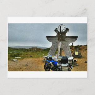 Cartão Postal Para o Cabo do Norte (Noruega), via Gibraltar.