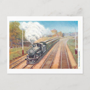 Cartão postal para o comboio limitado do Estado do