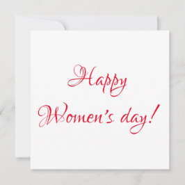 Cartão postal para o dia das mulheres