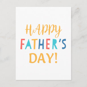 Cartão postal para o Dia de os pais.