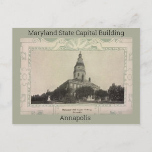 Cartão postal para o edifício Capital de Marylan