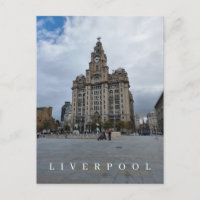 Cartão postal para o Edifício do Fígado do Liverpo