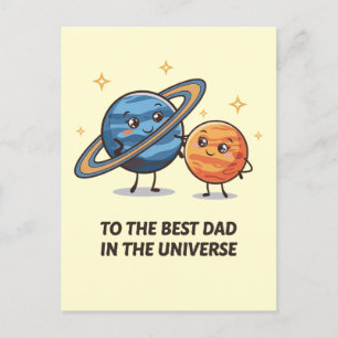 Cartão Postal Para o Melhor Pai do Universo Funny Dia dos Pais