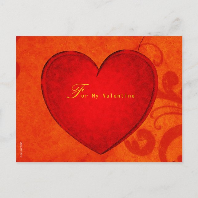 Cartão Postal Para o meu Cartão-postal do Namorados (Frente)
