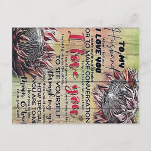 Cartão Postal Para o meu Design de marido  Decoração da família 