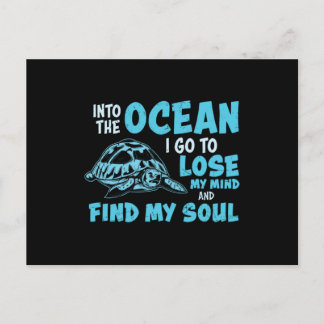 Cartão Postal Para O Oceano Eu Vou Para Perder Minha Mente Encon