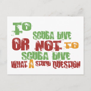 Cartão Postal Para o Scuba Dive