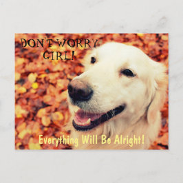 Cartão postal para os amantes de cães com texto e