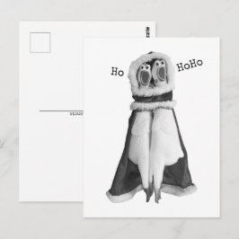 Cartão postal para Papais noeis de frango de borra