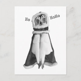 Cartão postal para Papais noeis de frango de borra