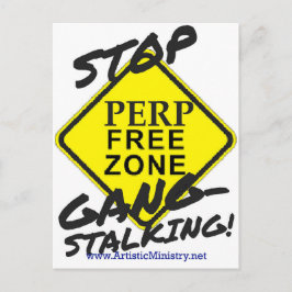 cartão postal para parar gangstalking