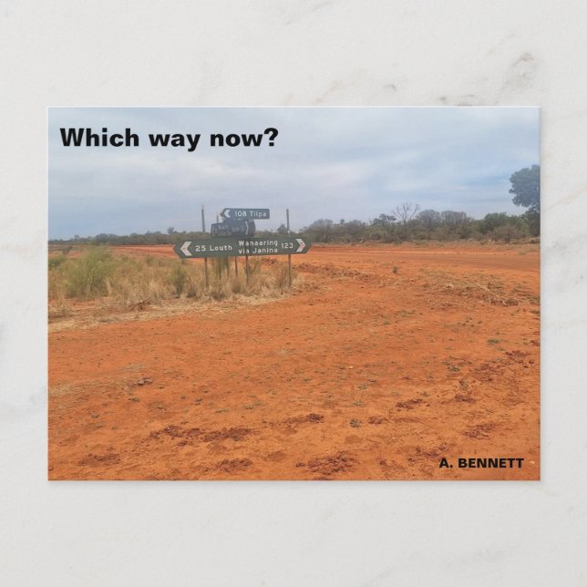 Cartão Postal Para que lado agora? (Frente)