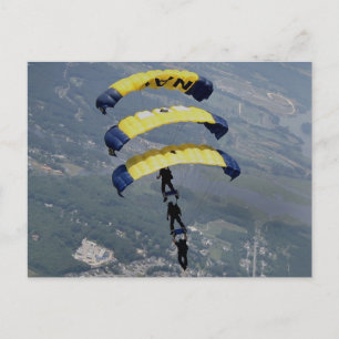 Cartão Postal Pára-quedas de Skydiving