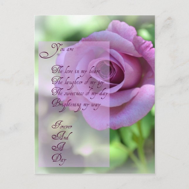 Cartão Postal Para sempre e uma Posta diária (Frente)