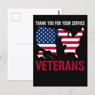 Cartão Postal Para sempre em nossa dívida—Feliz Dia dos Veterano
