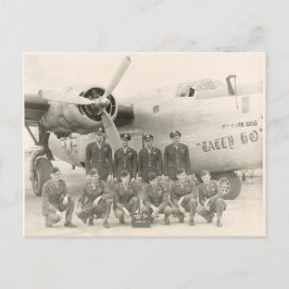 Cartão postal para tripulantes B-24 WII
