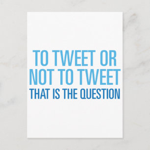 Cartão Postal Para Tweet Ou Não Para Tweet