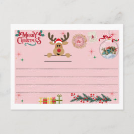Cartão postal para um Feliz Natal