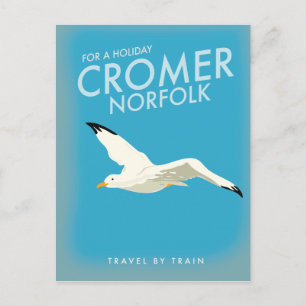 Cartão Postal Para um feriado Cromer Norfolk cartaz de viagem de