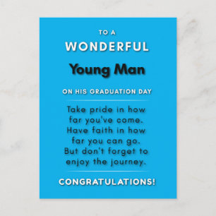 Cartão Postal Para Um Jovem Maravilhoso No Dia 2 De Formatação