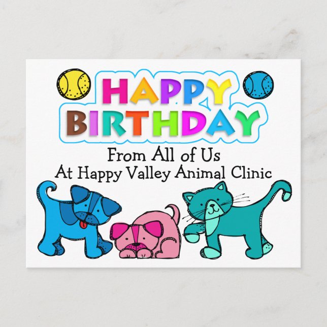 Cartão Postal Para Veterinários - SRF (Frente)