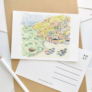 Cartão postal para Viagem de Aquarela Positano Itá
