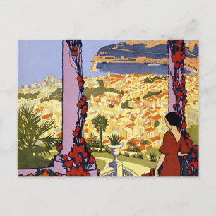 Cartão postal para Viagem Vintage Mônaco Monte Car