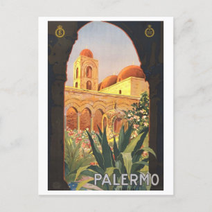 Cartão postal para Viagens vintage de Poster Paler